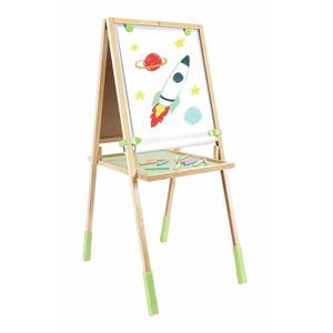 Hape Step Up Bamboo Easel Double Sided Kids Art Drawing Board